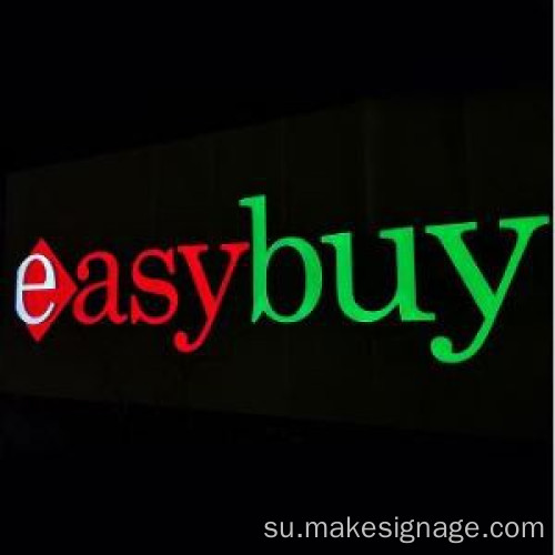 Lurus potong surat acrylighlic